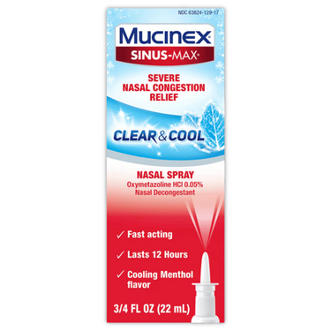 Sinus-Max Severe Nasal Congestion Relief Clear & Cool